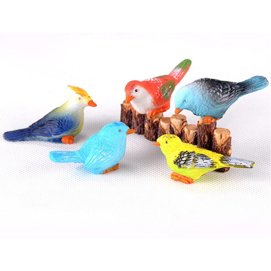 KHO-HN * Các mẫu mô hình chim rừng các màu cho các bạn DIY và trang trí tiểu cảnh
