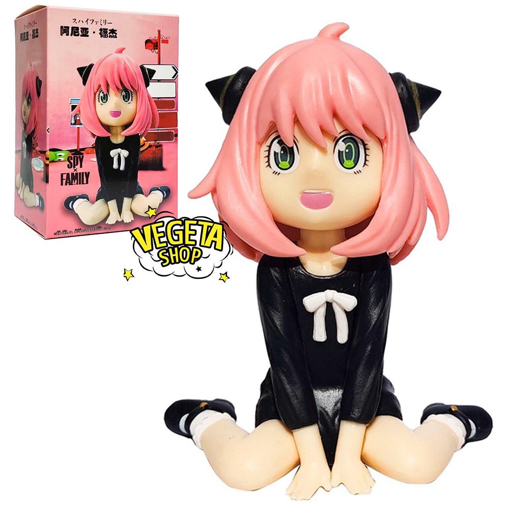 Mô hình Spy X Family Gia đình điệp viên - Mô hình Anya ngồi mặc trang phục váy đen - Anya Forger - Cao 10cm
