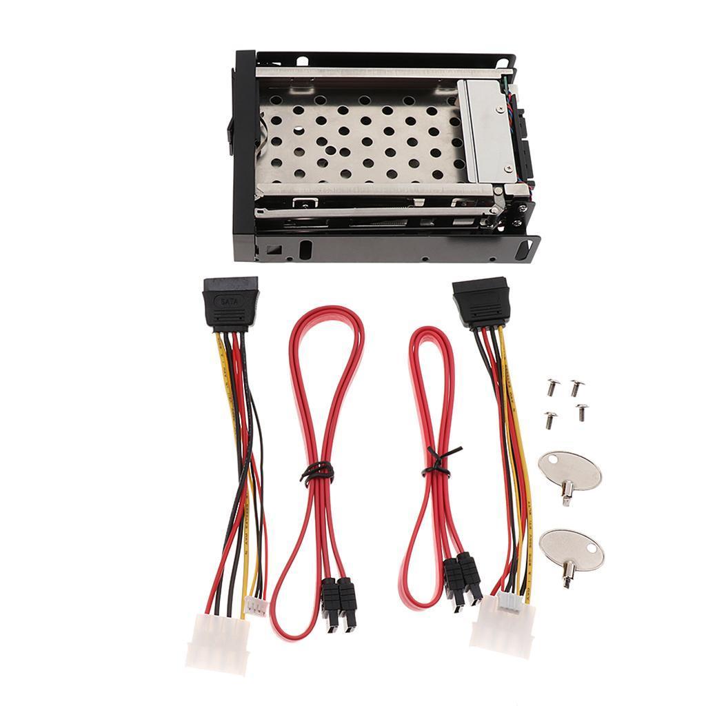 Optical Drive Bay Trayless Mobile Rack Enclosure for 2.5inch SATA Hard Drive