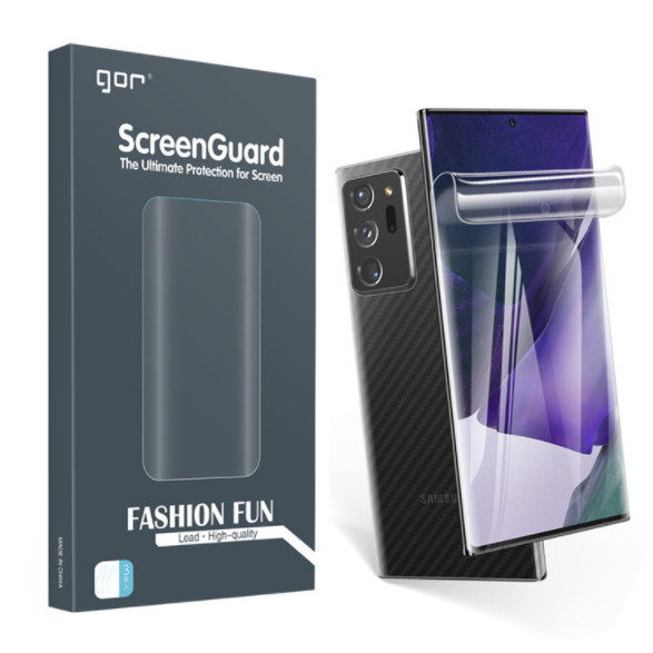 Miếng Dán Samsung Galaxy Note 20 Ultra Note 20 Ultra 5G Hiệu Gor Dán Dẻo - Hàng Nhập Khẩu - 3 Miếng Trước