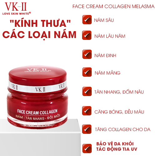 Kem Ngừa Nám - Tàn Nhang - Đồi Mồi VK II ( 10g/20g )