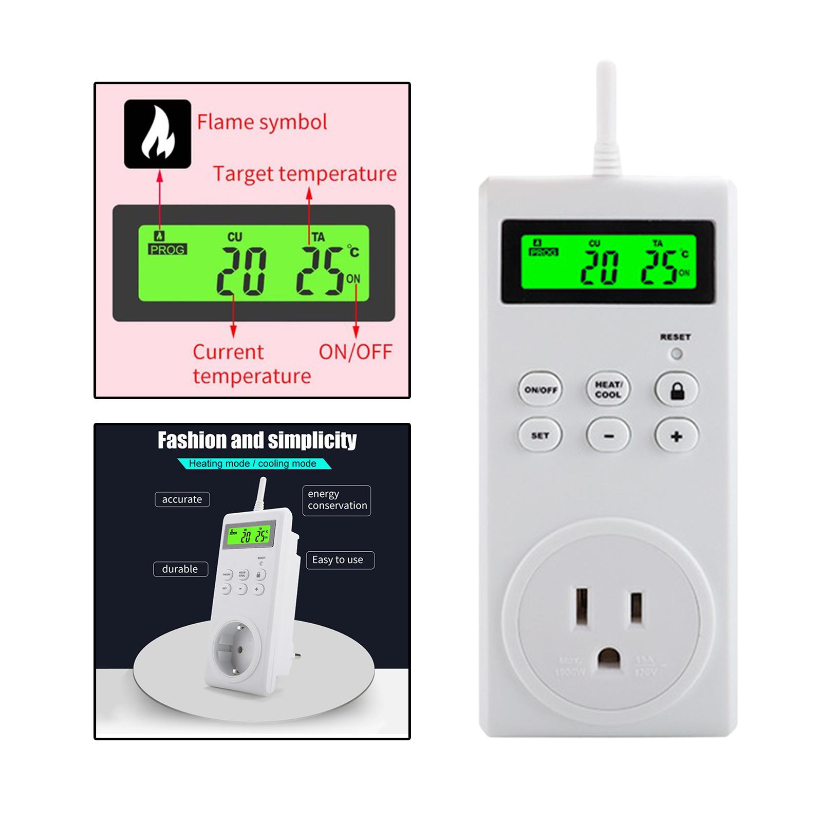 Wireless Thermostat, Temperature Controller Outlet Remote Control