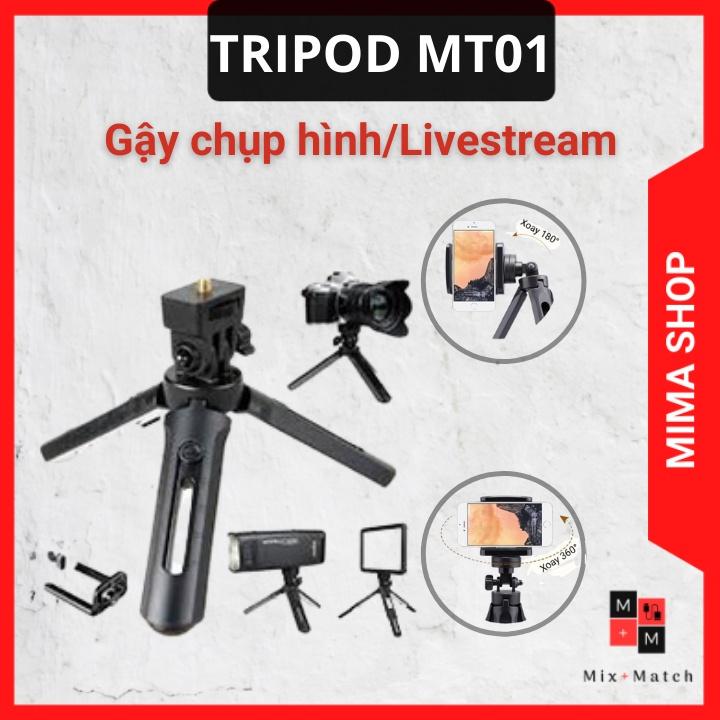 Giá Đỡ 3 Chân Tripod Support MT01 Xoay 360 Độ loại mini 3 chân