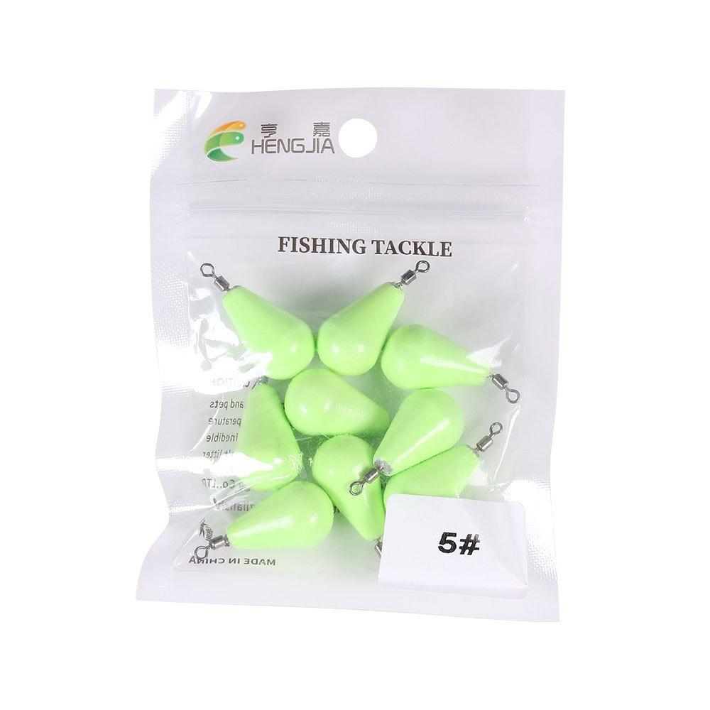 Chì Câu Cá Có Móc Khoá Link Dạ Quang Chính Hãng HengJia PKK04 Phát Sáng Trong Đêm - Sanami Fishing