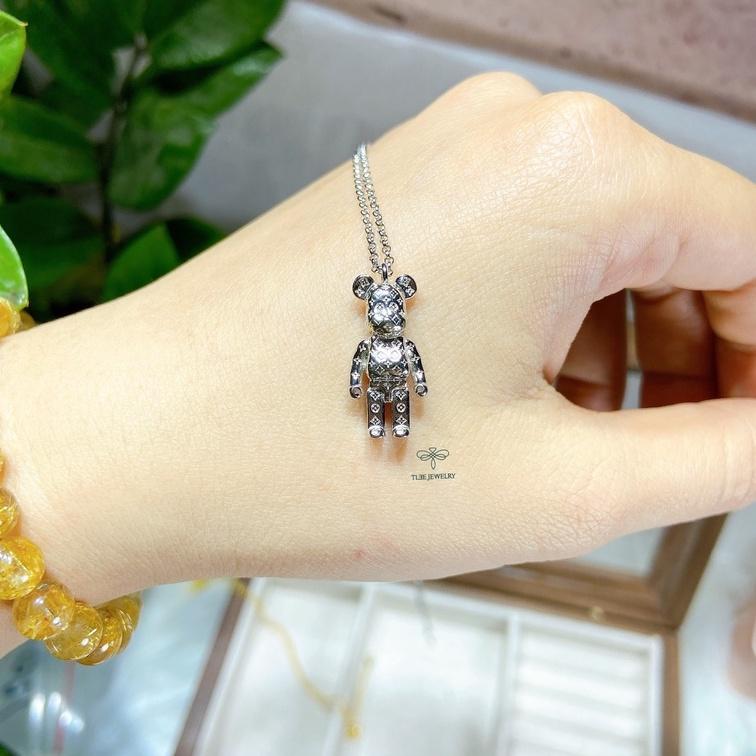 Dây chuyền bạc Tlee, Vòng cổ Gấu bạc 925 cao cấp- TleeJewelry