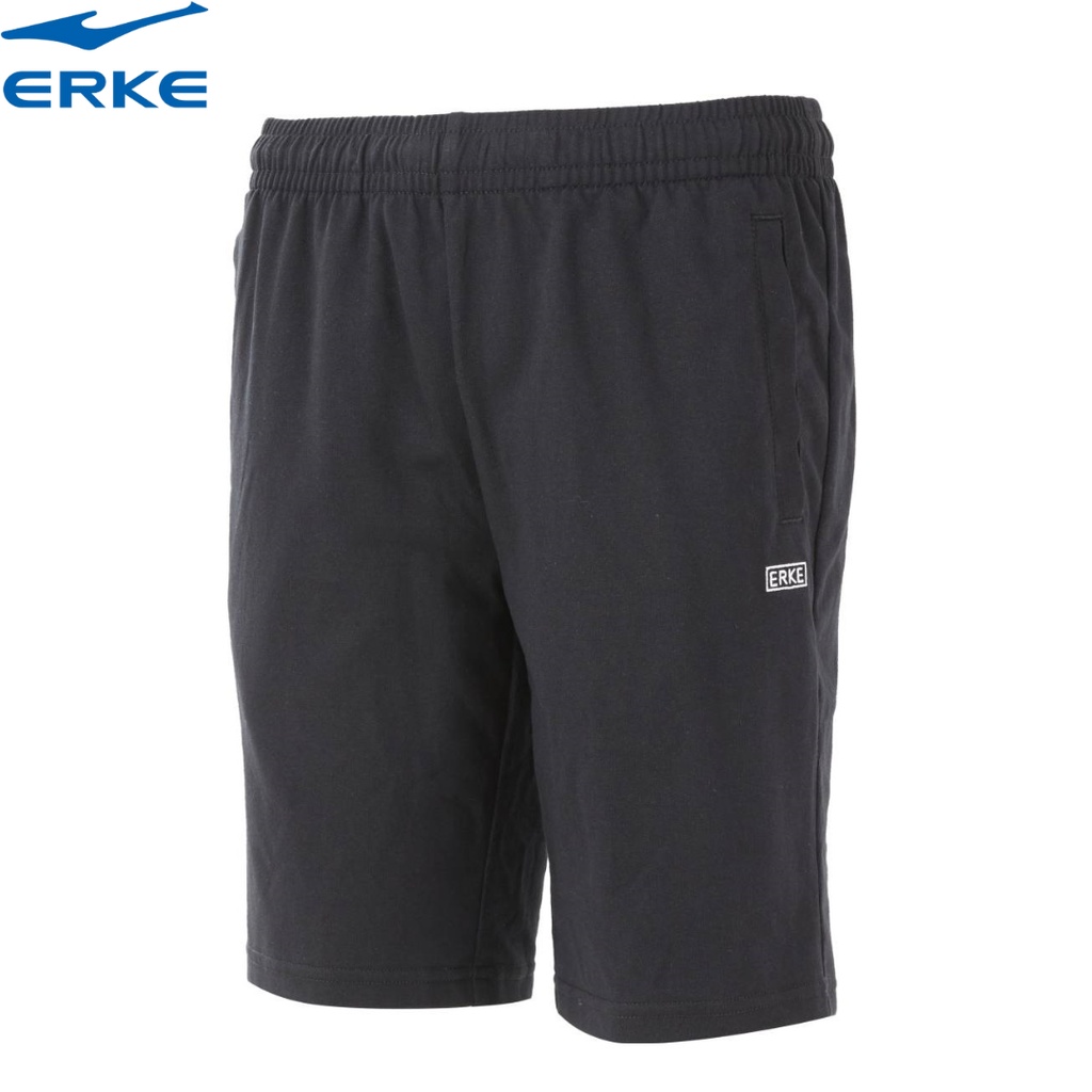Quần SHORT đùi thể thao ERKE thời trang năng động chất liệu cao cấp màu đen 12222213588