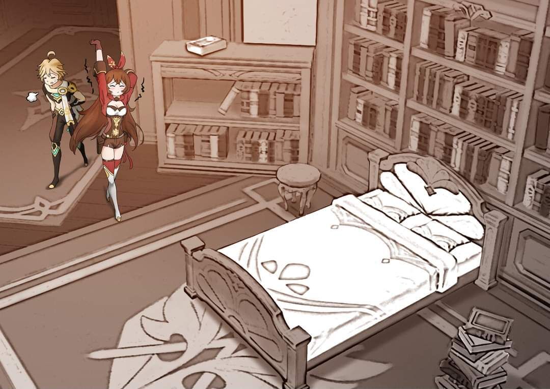 genshin impact aether x amber doujin chapter 1 2