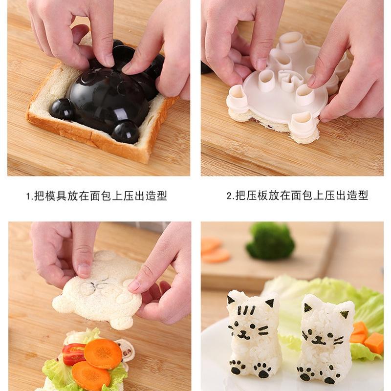 Khuôn Làm Cơm Nắm Hình Gấu Trúc Dễ Thương