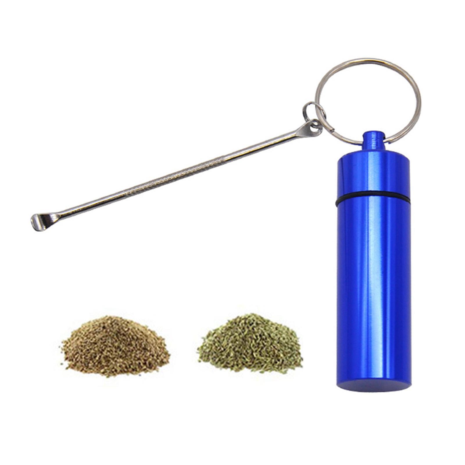 Portable Keychain Pill Box, Small Emergency Storage First Aid Organizer for Travel