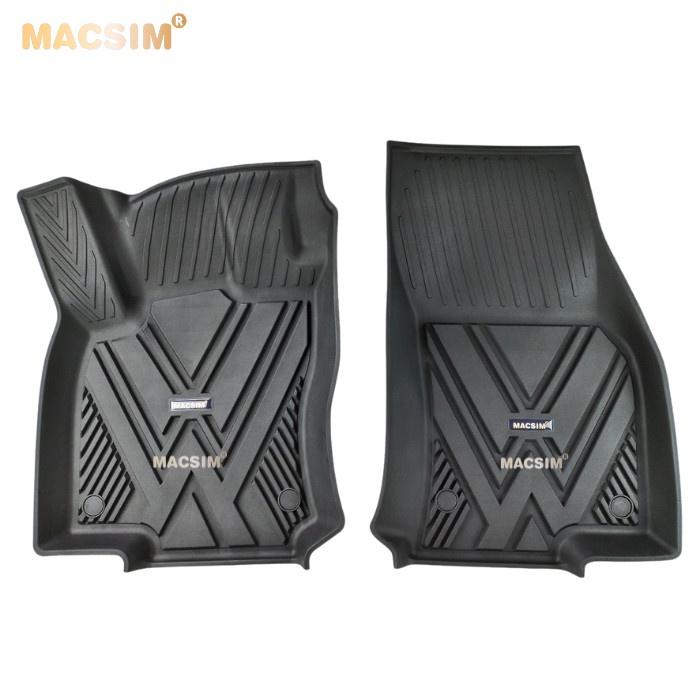 Thảm lót sàn xe ô tô (TC) Volkswagen Tiguan L 2018+ Nhãn hiệu Macsim chất liệu nhựa TPE cao cấp