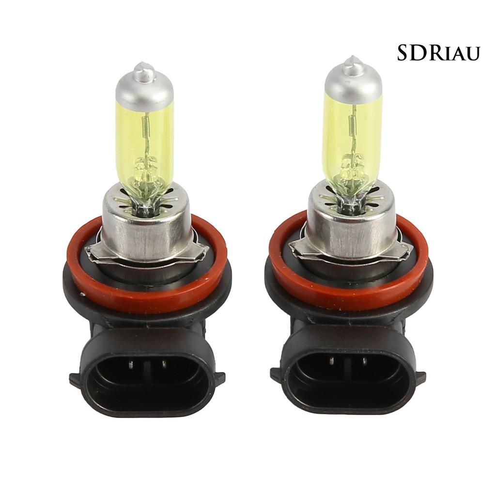 2 Bóng Đèn Halogen 12v 55w H11 3000k Thay Thế Cho Đèn Pha Xe Hơi