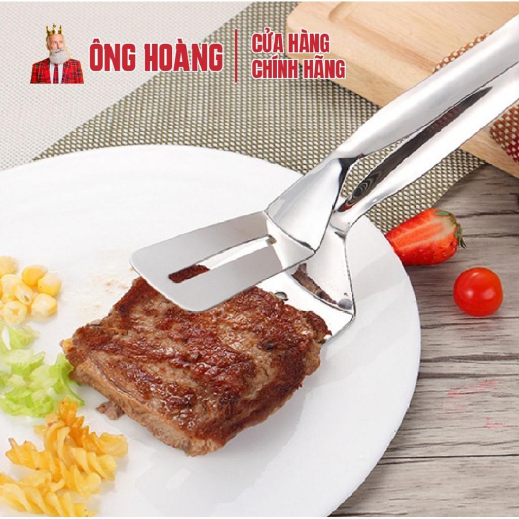 Kẹp Thức Ăn, Đồ Rán Bằng Inox Cao Cấp Tiện Dụng, Mẫu Mới 2021 ️ Inox 304 Không Han Gỉ, Chịu Nhiệt Cao