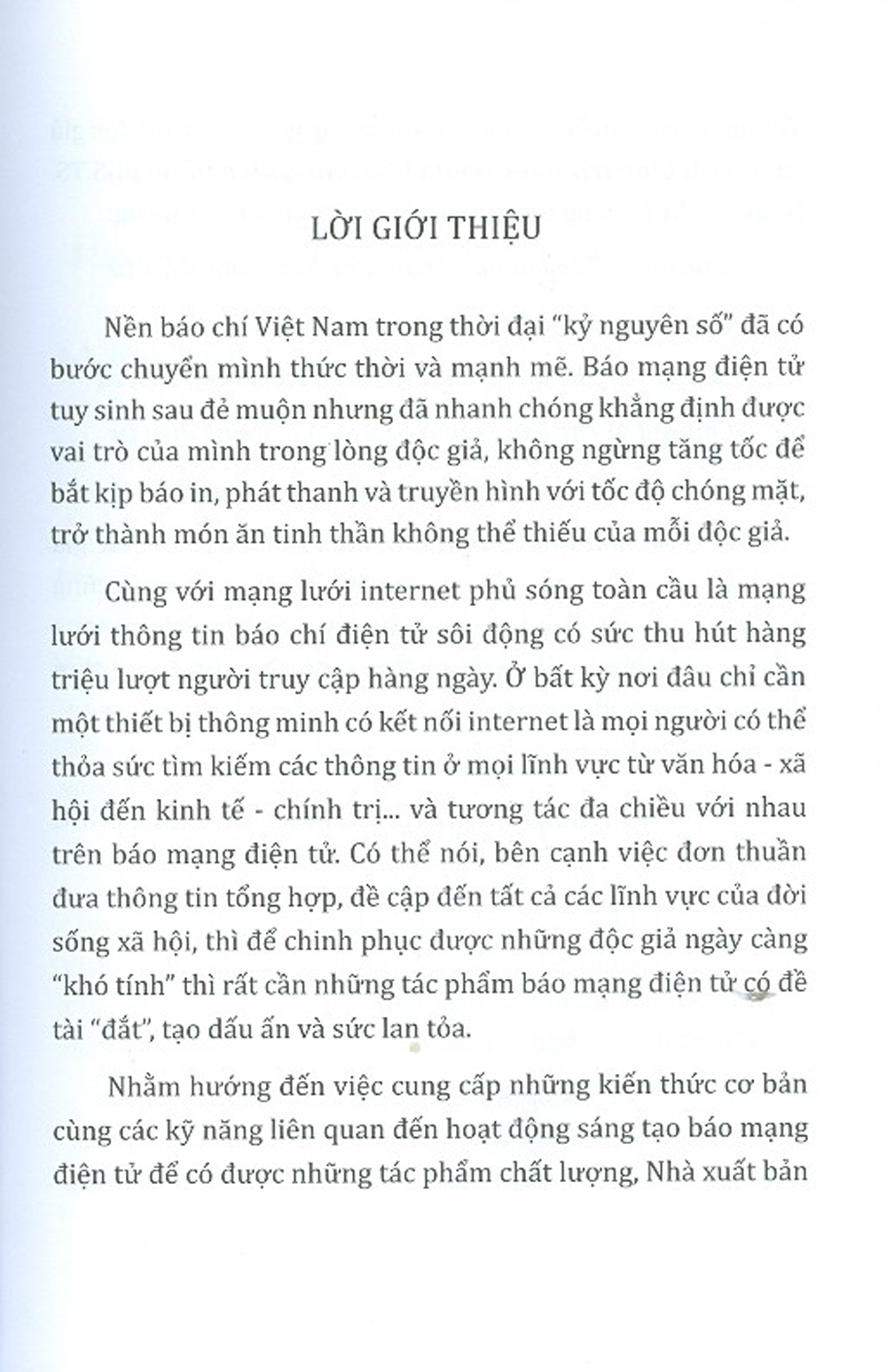 Giáo Trình Tác Phẩm Báo Mạng Điện Tử