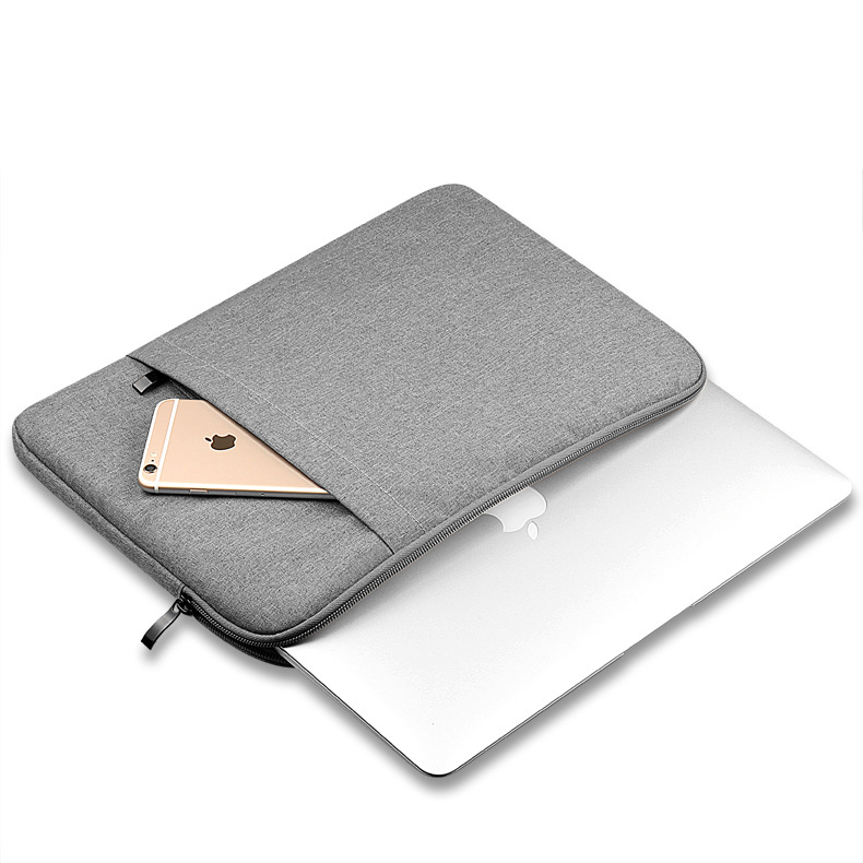 Túi đựng Macbook Air, Pro cao cấp 13inch Chống Sốc 2 Ngăn sang trọng (ghi xám) PKV - Hàng chính hãng