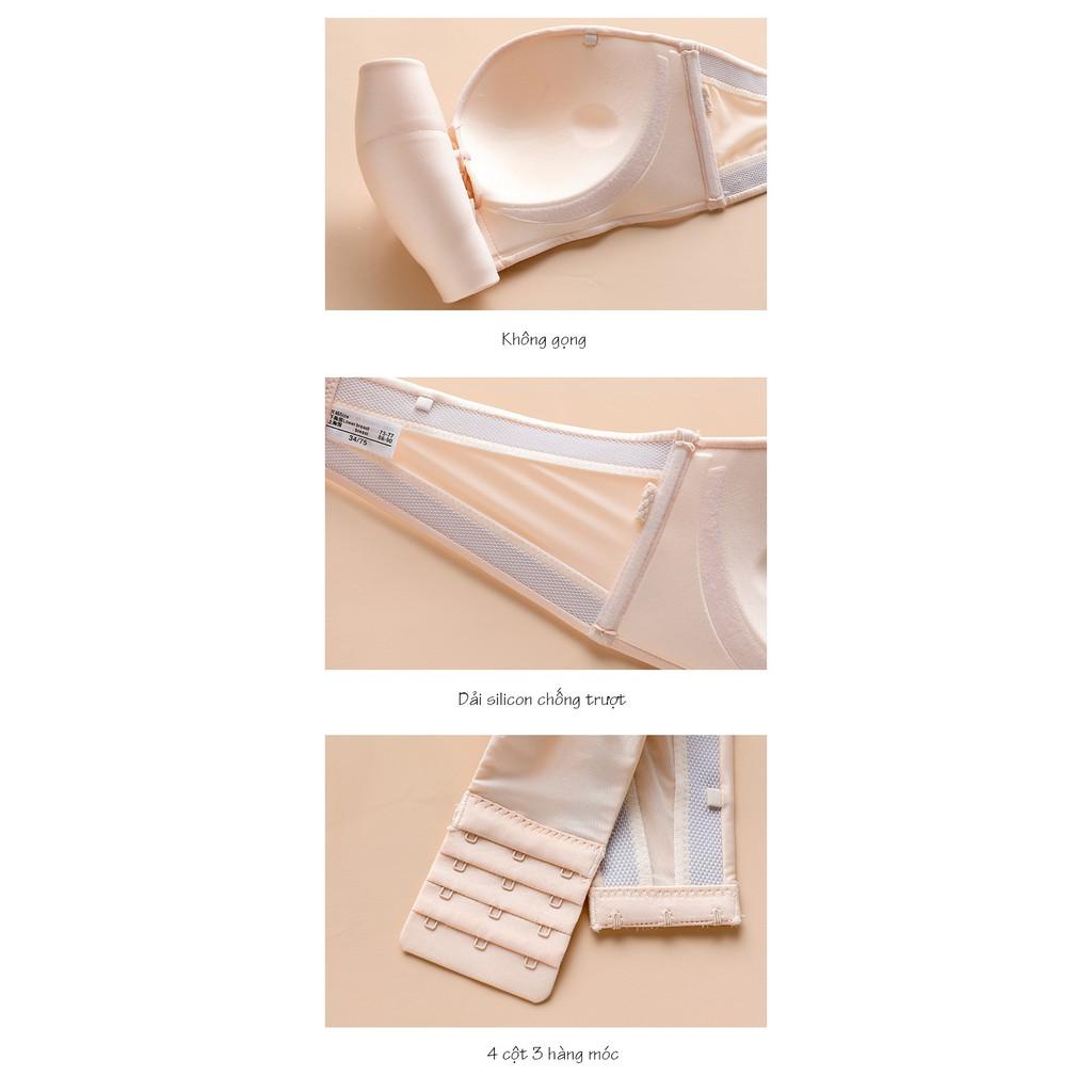 Áo lót quây không dây đệm hơi tùy chỉnh độ nâng- gom ngực B094