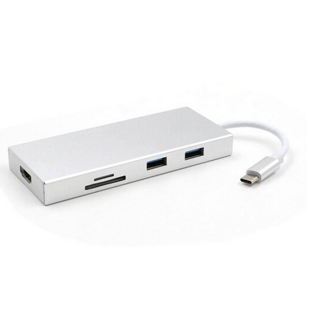 Type-C USB 3.1 to HDMI USB 3.0 HUB Card Reader & Charging for MacBook Pro