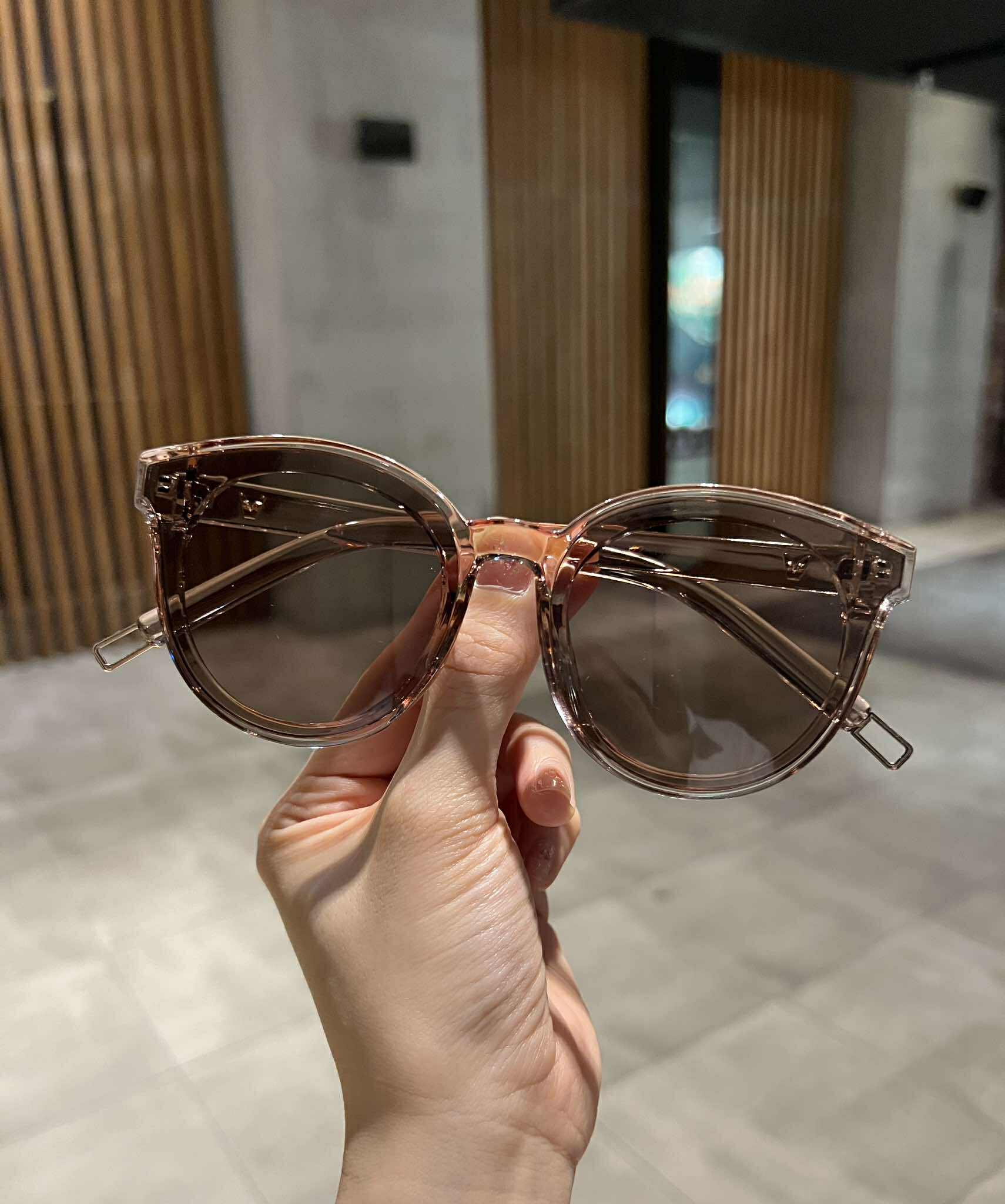 Kính râm màu Mắt tròn unisex sành điệu cho nam nữ