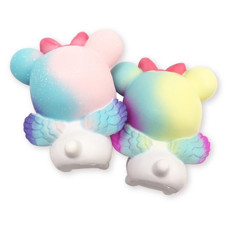 Squishy Lớn JUMBO Hình SÓC BAY TRÁI TIM MÀU TRẮNG Đồ Chơi Xốp Giảm Stress Hình mềm mịn dễ Thương đàn hồi Cho Bé