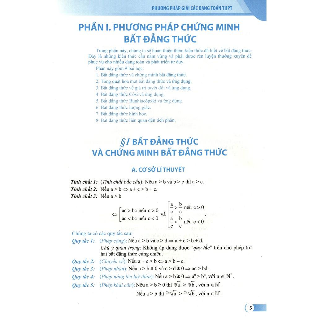 Phương Pháp Giải Các Dạng Toán THPT - Bất Đẳng Thức, Giá Trị Lớn Nhất Và Nhỏ Nhất - Bản Quyền