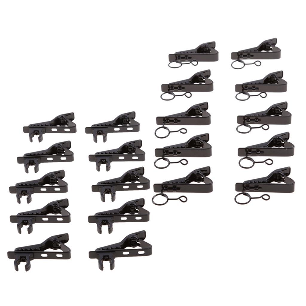 20Pack Lapel Tie Clip Racks for Samson Lapel Mics 8&9mm Dia