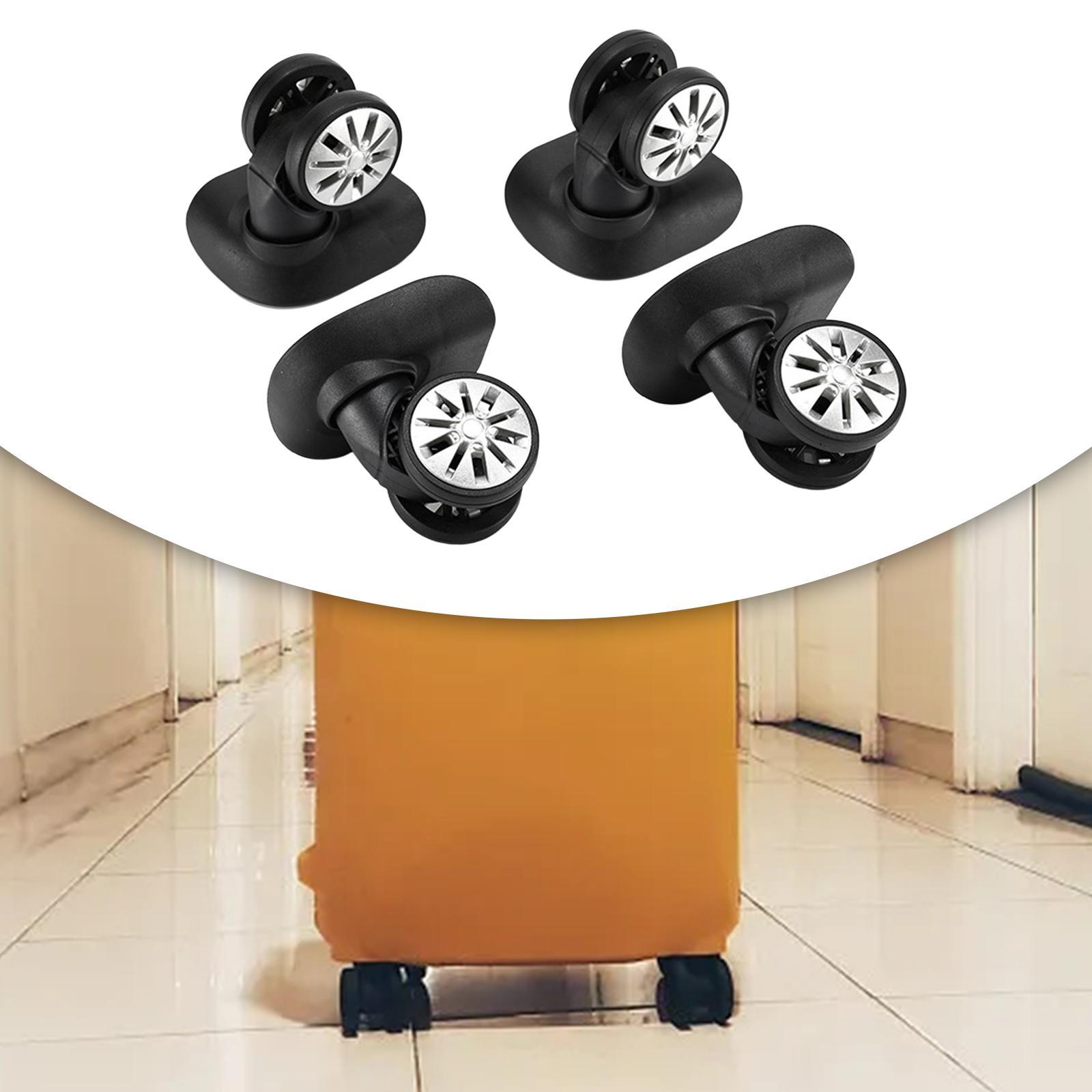 4 Pieces Luggage Wheels Quiet Caster Wheels for Travel Bag Trolley Case