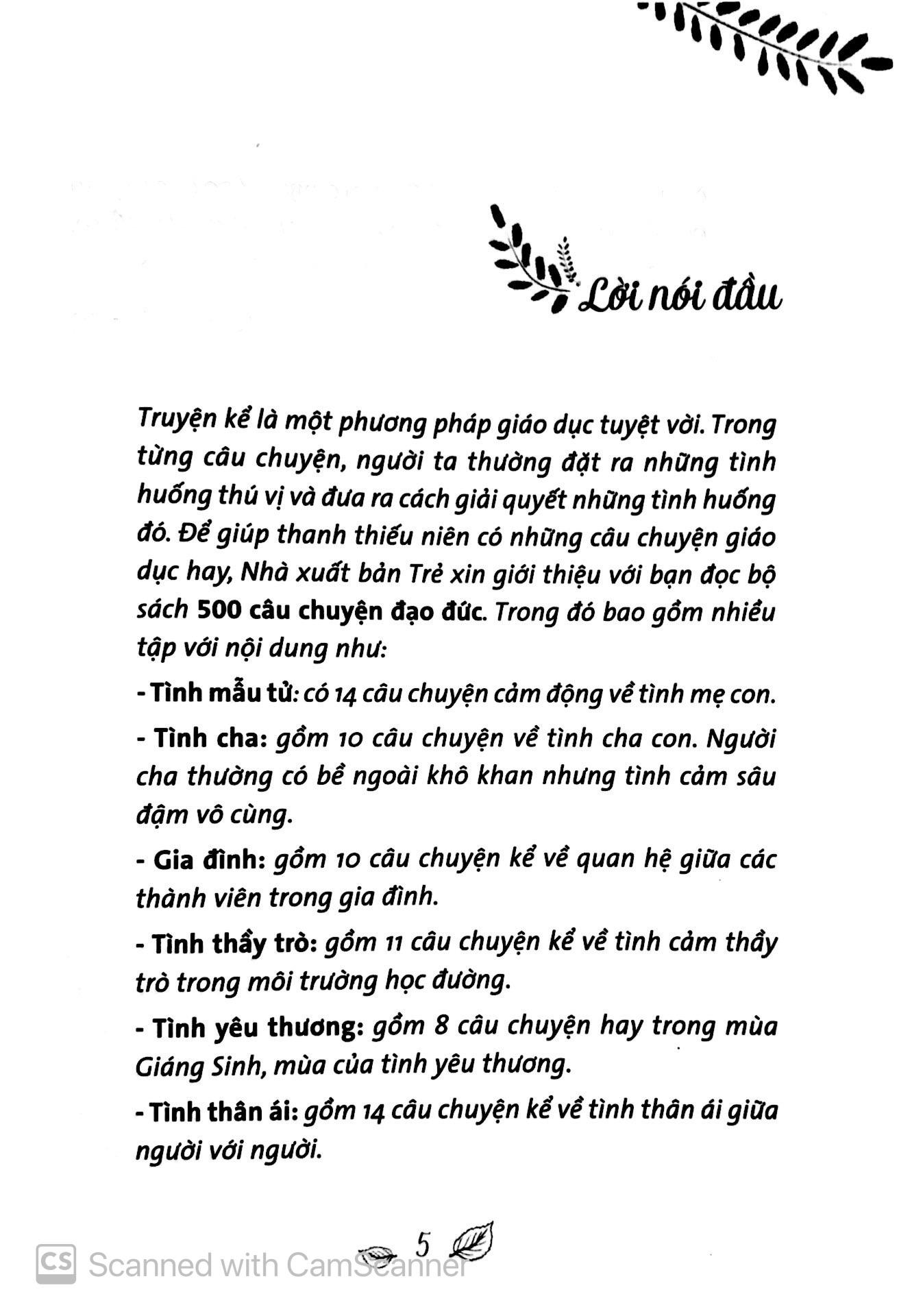 500 Câu Chuyện Đạo Đức - Gia Đình (Tái Bản)
