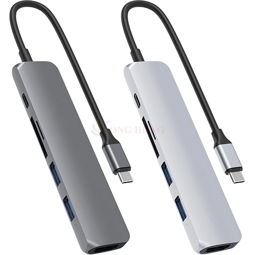 Cổng chuyển đổi HyperDrive Bar 6-in-1 USB-C Hub HD22E - Hàng chính hãng
