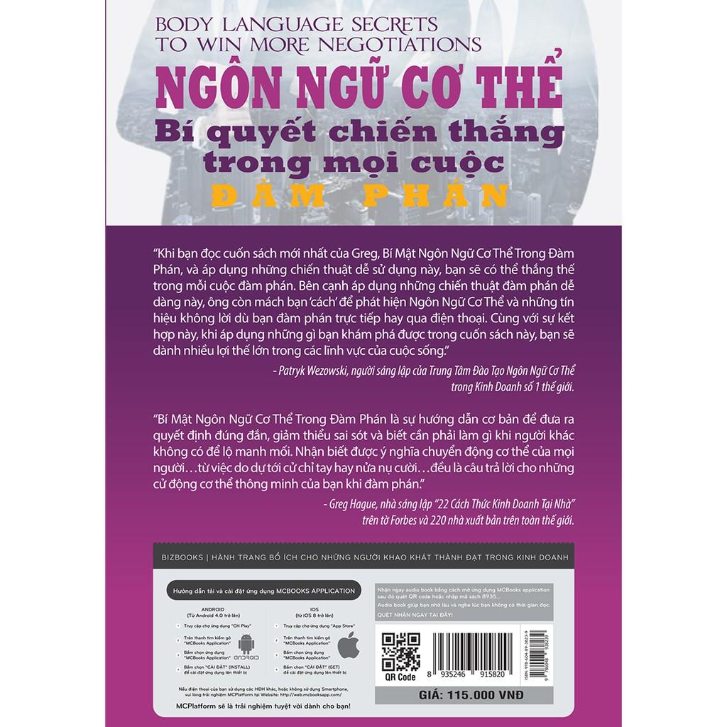 Sách - Ngôn Ngữ Cơ Thể - Bí Quyết Chiến Thắng Trong Mọi Cuộc Đàm Phán - BizBooks