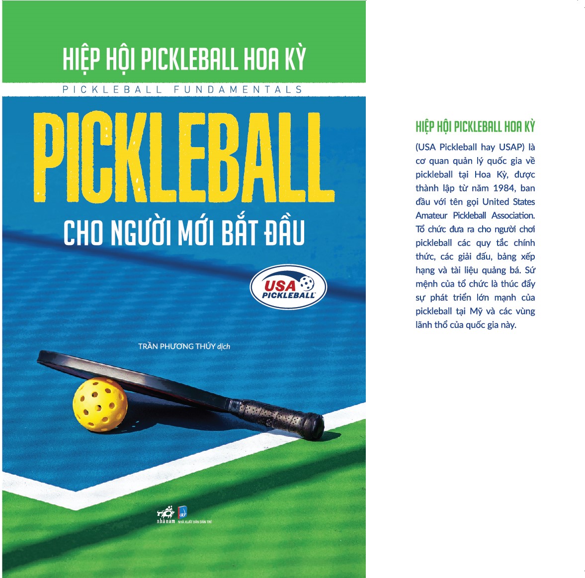 Sách - PICKLEBALL cho người mới bắt đầu (Hiệp hội Pickleball Hoa Kỳ) (Nhã Nam Official)