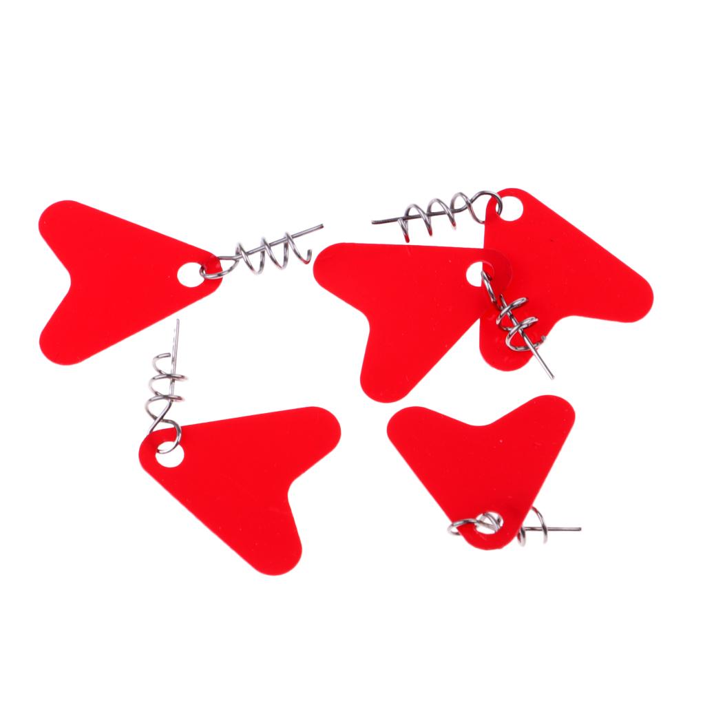 Fishing Spoon Lures with Centering Pin Spring Twist Lock