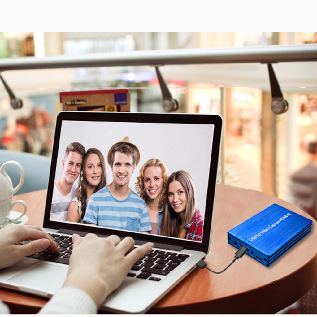 HDMI USB3.0 Game Video Capture Card 1080p Video Adapter Live Recording Blue