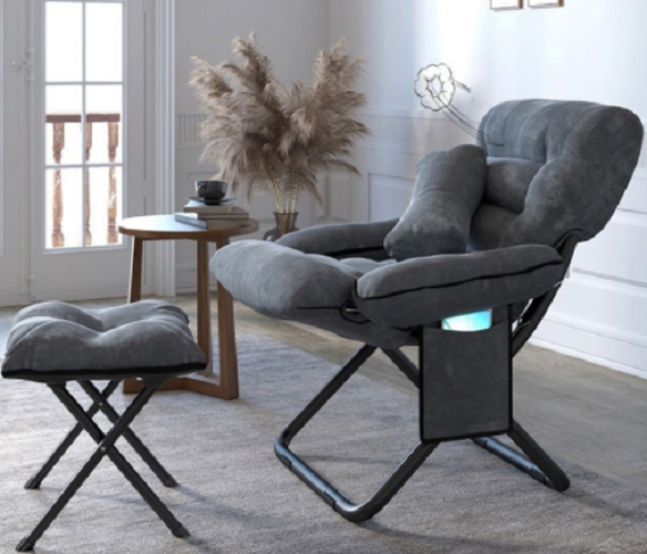 Ghế ngồi tựa lưng có ghế gác chân Home Decor StudioX ngả lưng thoải mái êm ái