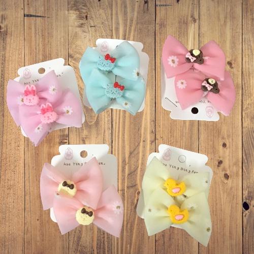 Set 2 kẹp tóc nơ cho bé đáng yêu thời trang, kẹp bé gái dễ thương, cute