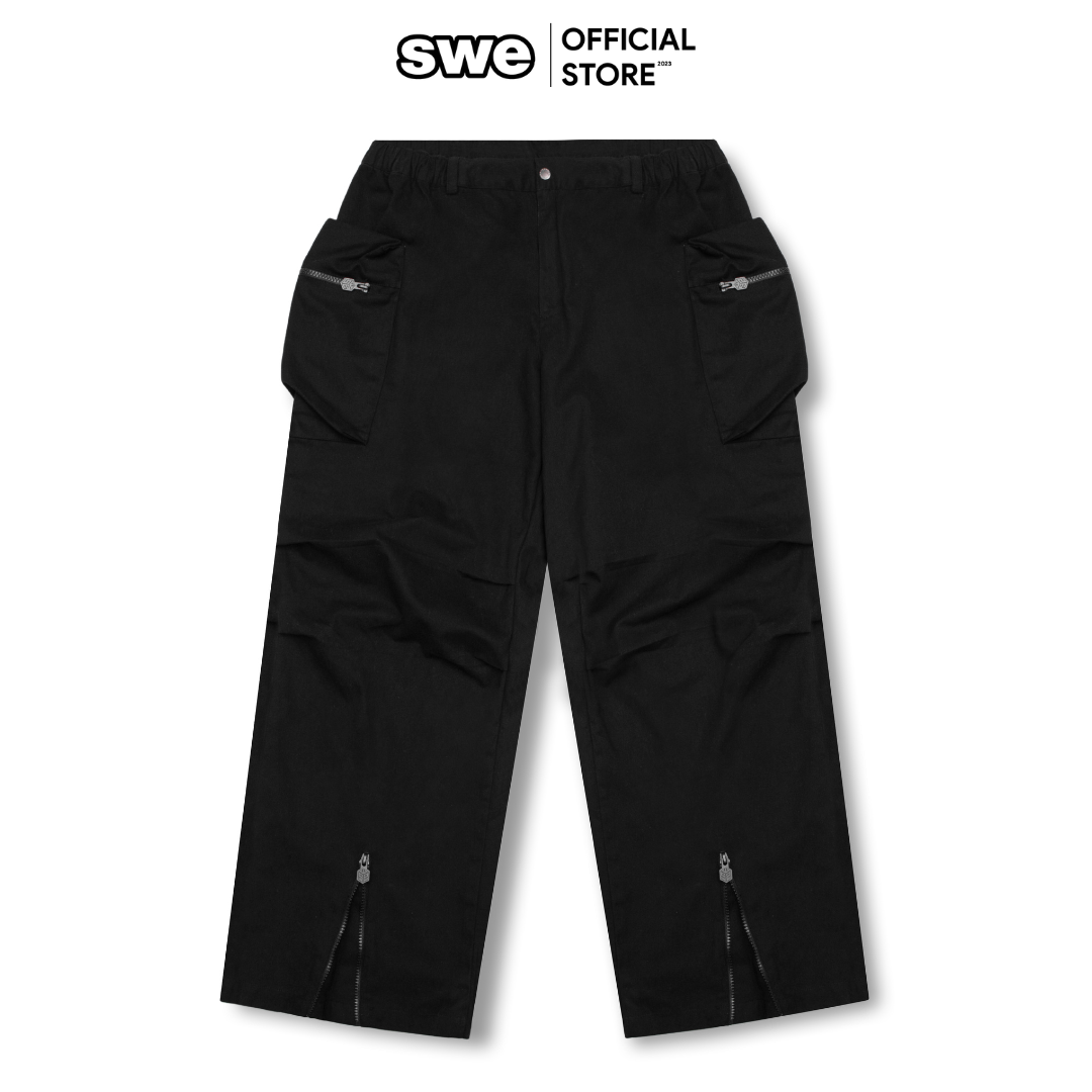 Quần túi hộp dài unisex Local Brand FLARED CARGO PANTS form rộng cá tính - Thương hiệu SWE VN