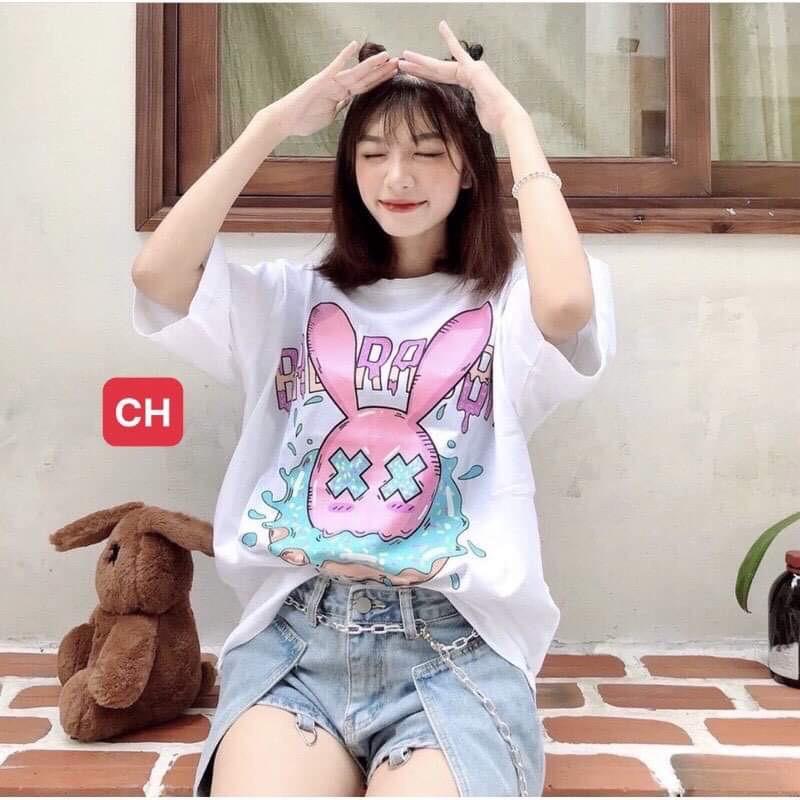 Áo phông thỏ xx BAD RAB COP855