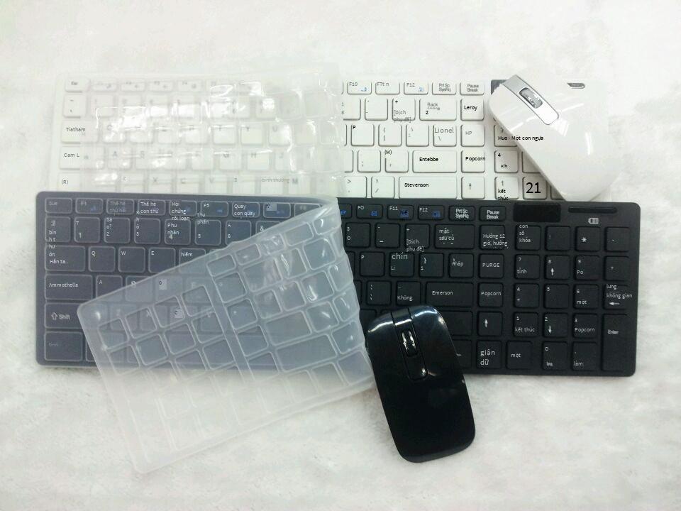 Ưu đãi đặc biệt bộ bàn phím và chuột không dây bên ngoài máy tính để bàn bàn phím và chuột bộ bàn phím không dây 2 trong một 2.4G