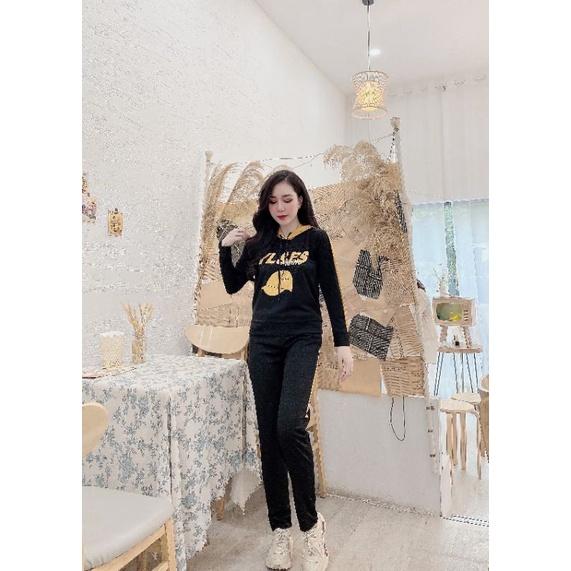 Sét đồ nữ đồ Bộ mặc nhà đẹp bigsize 44 - 70kg Đồ bộ nữ cotton quần dài Đồ bộ thun có túi Y co giãn 4 chiều KIMSHOP