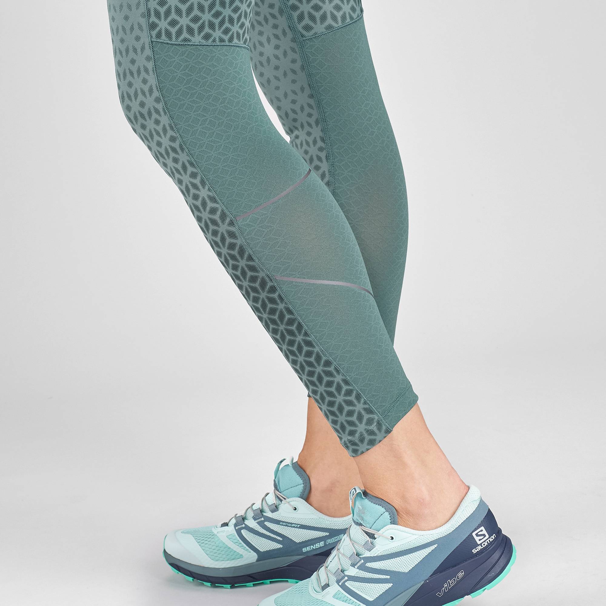 Quần Ôm Thể Thao Nữ ELEVATE AERO 7/8 TIGHT W BALSAM GREEN