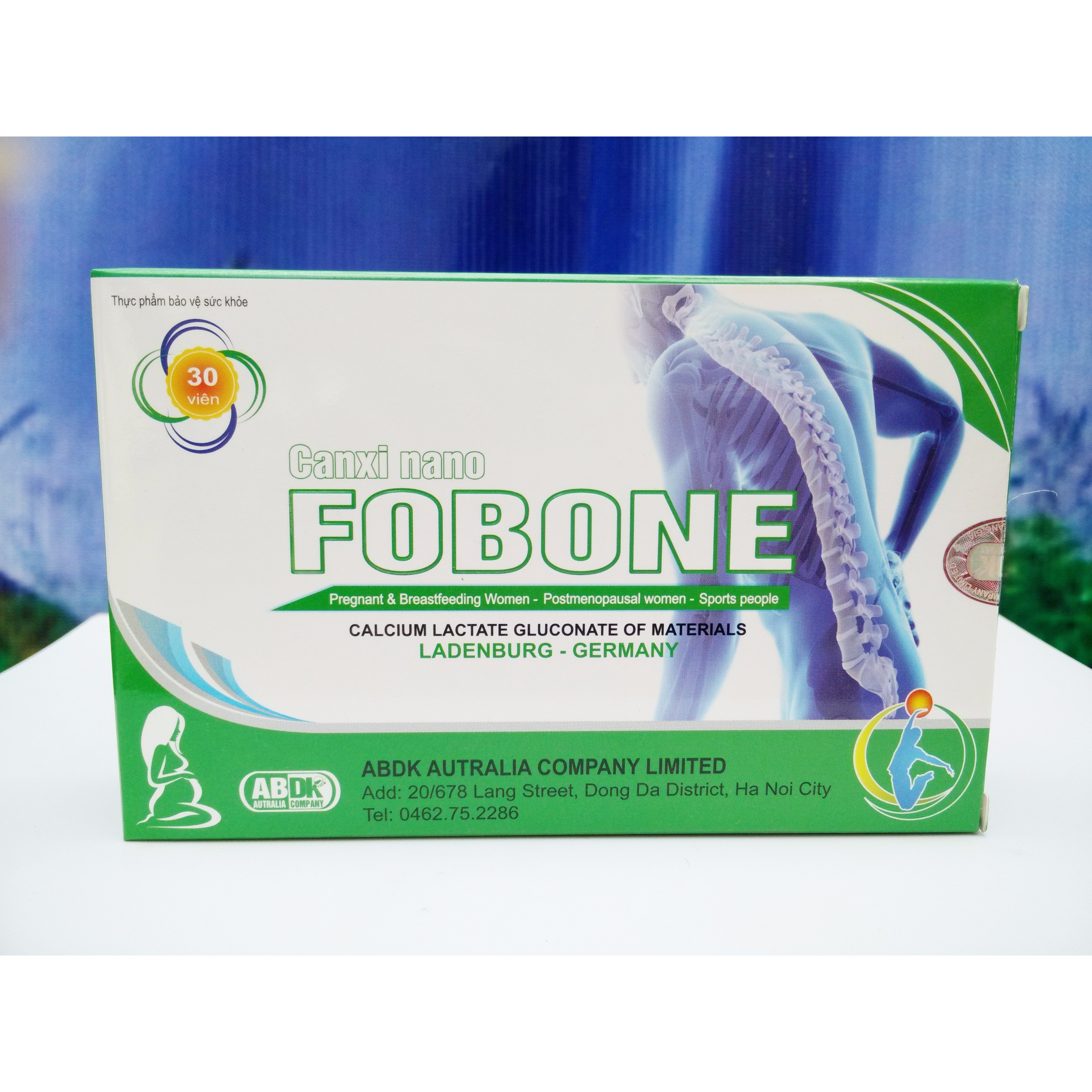 Thực phẩm bổ sung CANXI FOBONE (Tặng kèm móc khóa siêu cute Hàn Quốc)