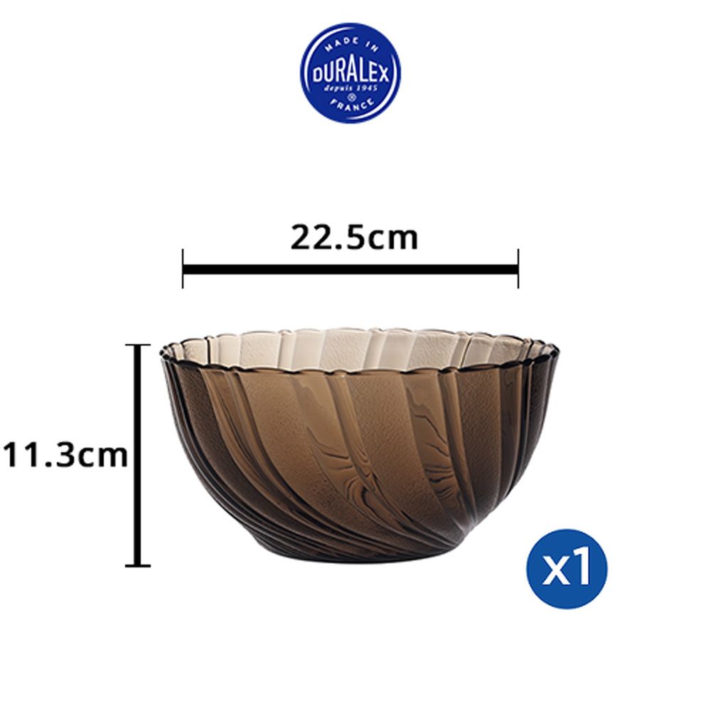 Tô đại Duralex - Beau Rigave 22.5cm Thủy tinh cường lực cao cấp Pháp