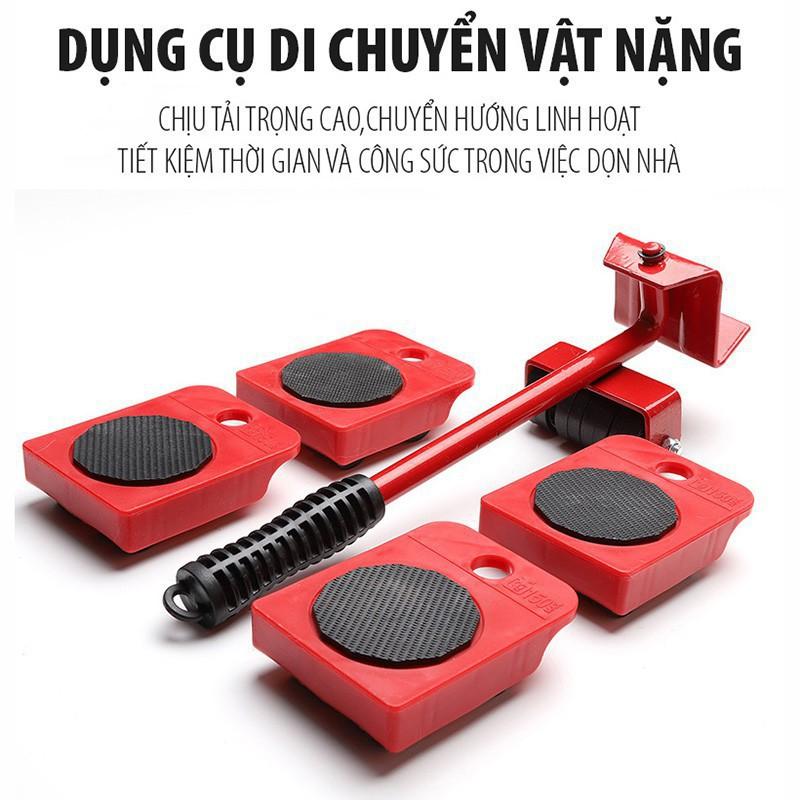 Dụng cụ nâng đồ vật nặng di chuyển đồ đạc có bánh xe, Bộ dụng cụ nâng và di chuyển đồ thông minh