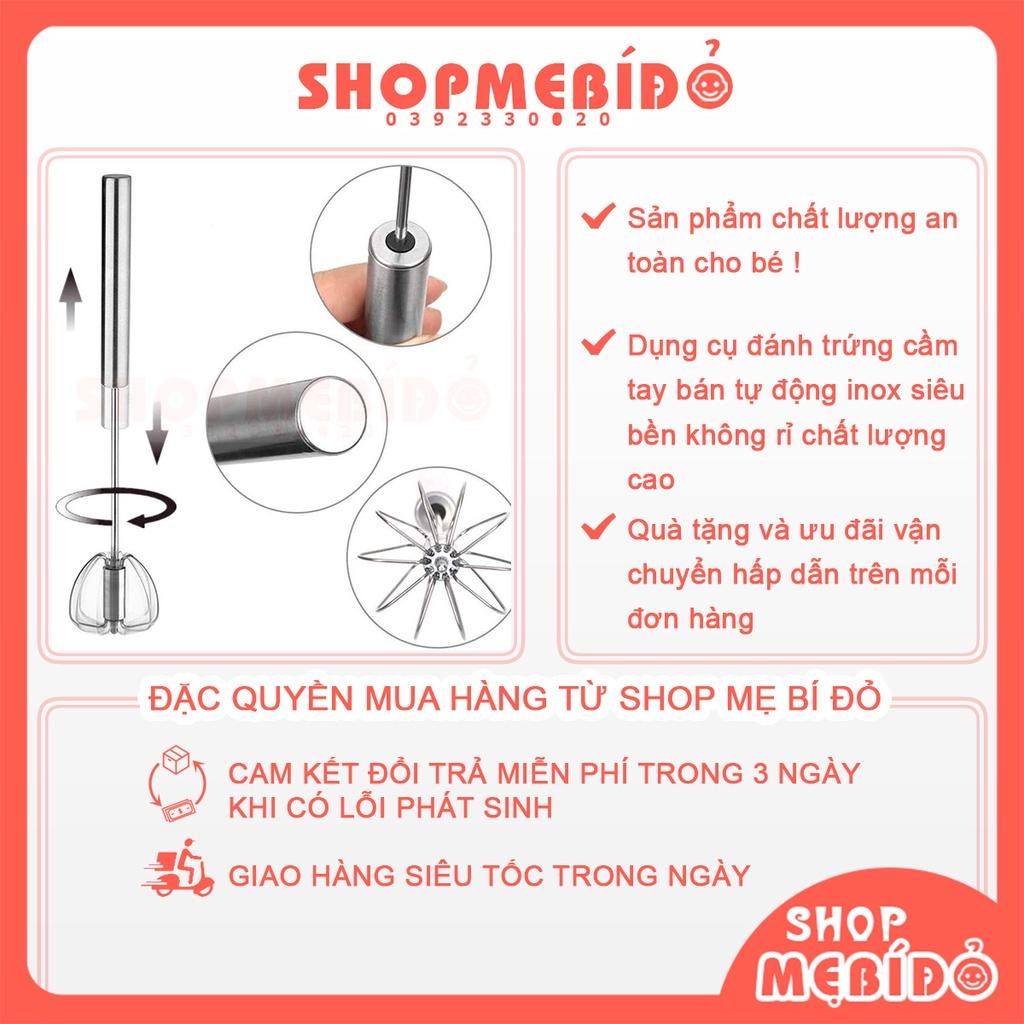 Dụng Cụ Đánh Trứng Cầm Tay Bán Tự Động Inox Siêu Bền Không Rỉ Chất Lượng Cao Shop Mẹ Bí Đỏ PK56