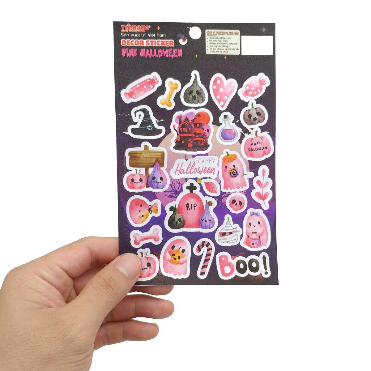 Sticker Kim Tuyến Halloween - Teenage KT-01 - Pink Halloween