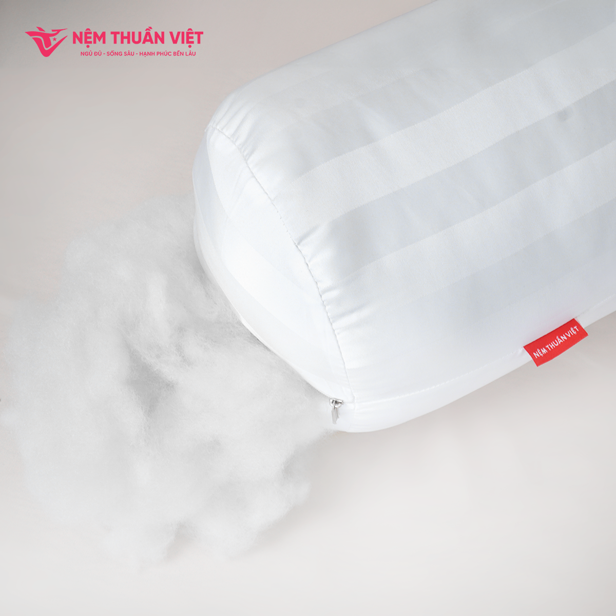 Ruột Ôm Gòn Dreamy Thuần Việt - Sợi Gòn Cao Cấp, Êm Ái - Kích Thước 35x100cm