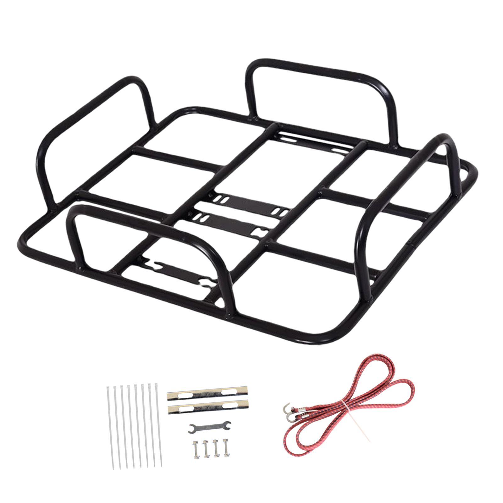Bike Basket Basket Metal Detachable Bike Cargo Rack Cycling Accessories Panniers Front Handlebar Bike Basket for Mountain Road Bikes