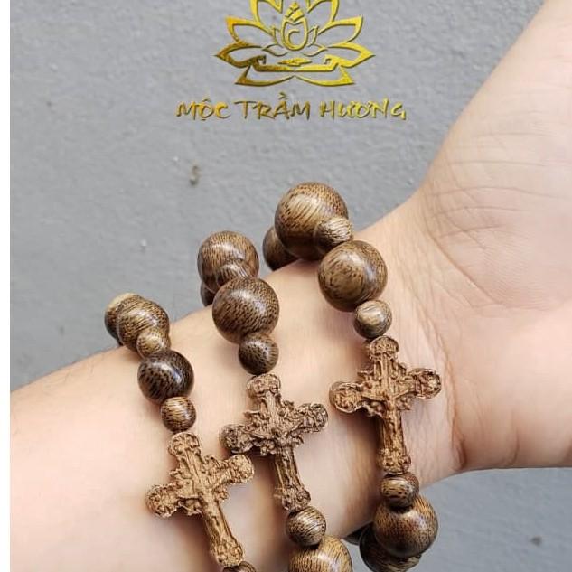 Vòng Tay Trầm Hương Mân Côi 10mm (10 hạt) Trầm Tốc Việt - MTH JEWELRY