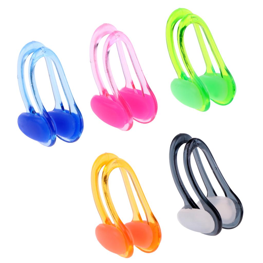 Men Women Soft Silicone Swim Swimming Nose Clip With Storage Case