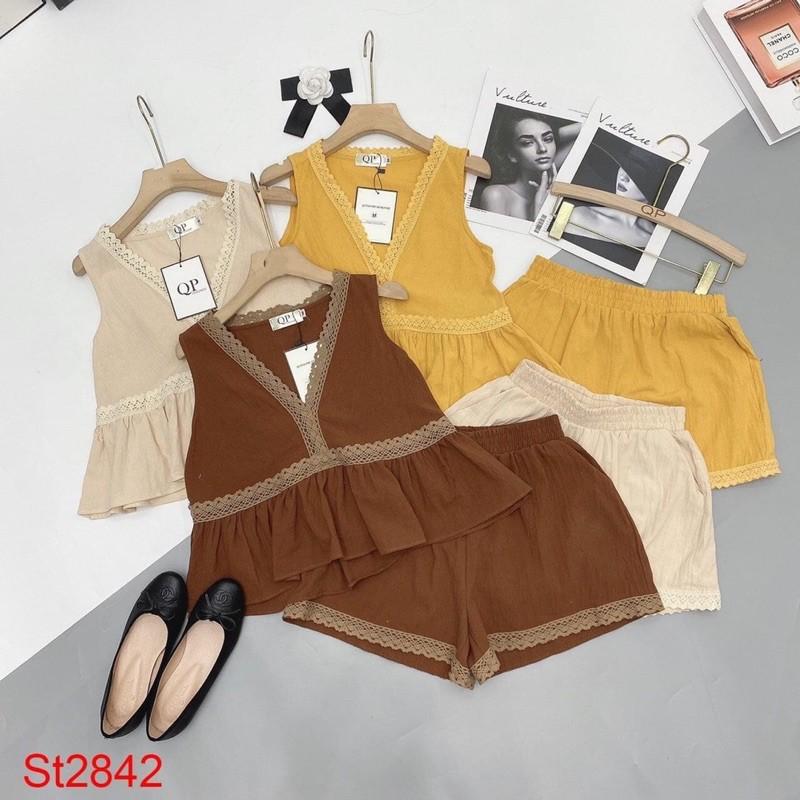 Set Bộ siu HOTT !!!! BỘ đũi viêng ren -Ko những m.ặ.c ra đường vừa nhanh vừa tiện chất đũi trơn mềm mát