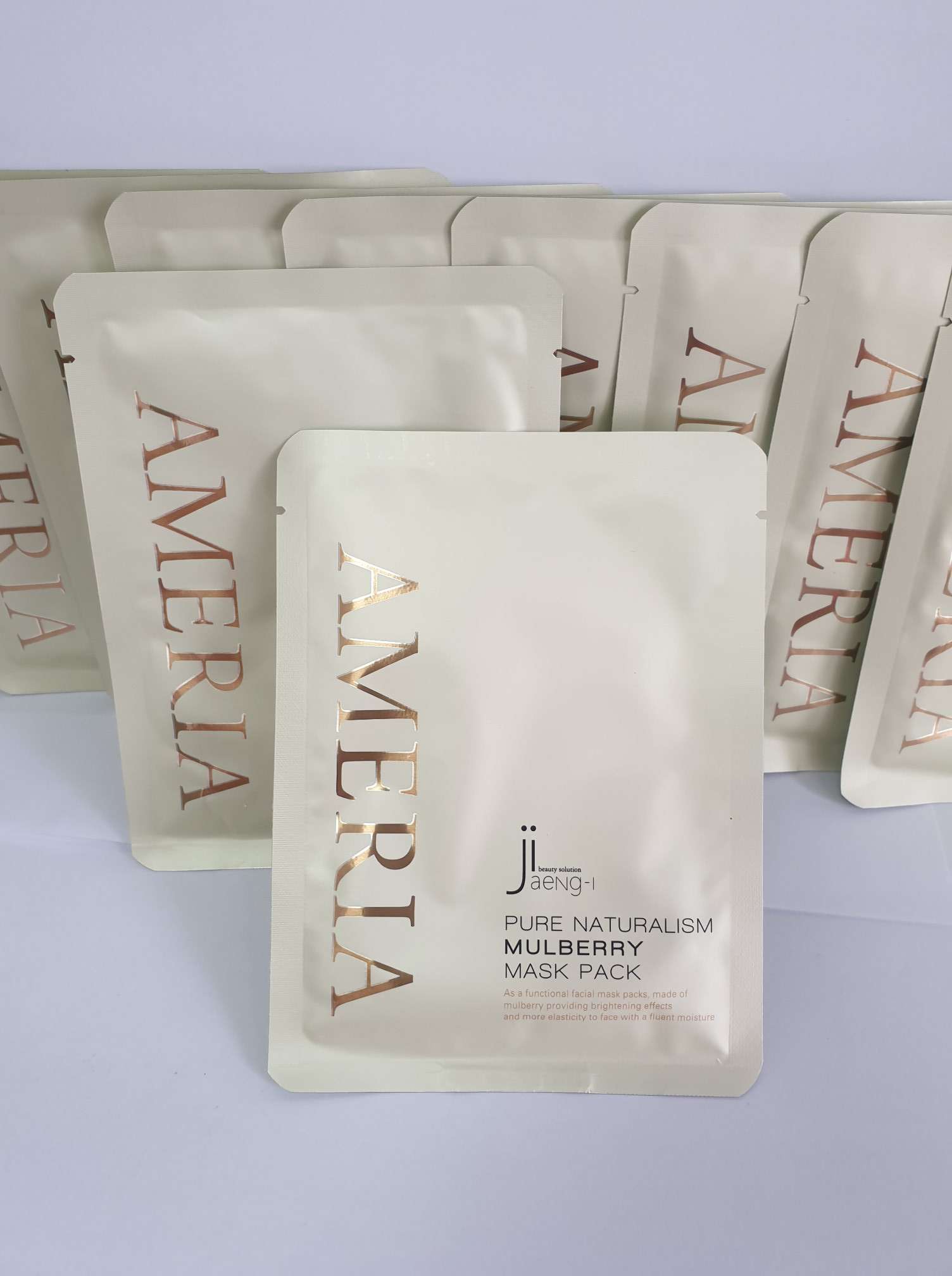 COMBO HỘP 10 MẶT NẠ DƯỠNG TRẮNG AMERIA PURE NATURALISM MULBERRY MASK PACK