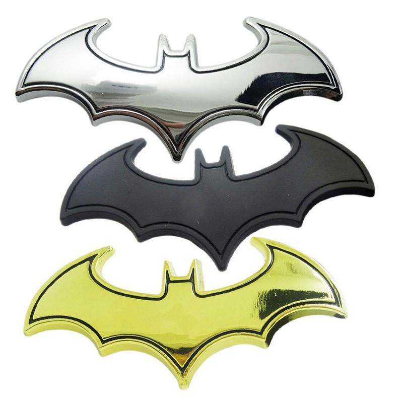 Logo Batman 3D bằng kim loại trang trí xe hơi